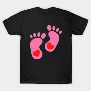 Pink Baby Feet T-Shirt